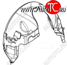 3 299 р. Правый подкрылок передний BODYPARTS Land Rover Freelander L359 дорестайлинг (2006-2010)  с доставкой в г. Белгород