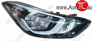 11 699 р. Правая фара (под корректор) DEPO Hyundai Elantra MD рестайлинг (2013-2016)  с доставкой в г. Белгород