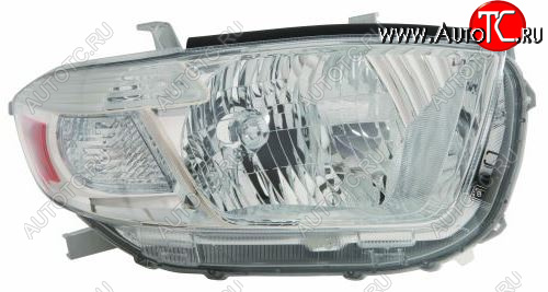 11 249 р. Правая фара (c электрокорректором) DEPO Toyota Highlander XU40 дорестайлинг (2007-2010)  с доставкой в г. Белгород
