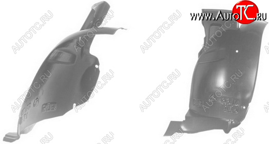 889 р. Правый подкрылок передний (задняя часть) TYG Peugeot 406 8E,F универсал дорестайлинг (1995-1999)  с доставкой в г. Белгород