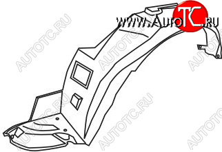 629 р. Левый подкрылок передний TYG Honda Accord 6 CF седан дорестайлинг (1997-2000)  с доставкой в г. Белгород