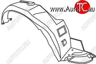 629 р. Правый подкрылок передний TYG Honda Accord 6 CF седан дорестайлинг (1997-2000)  с доставкой в г. Белгород
