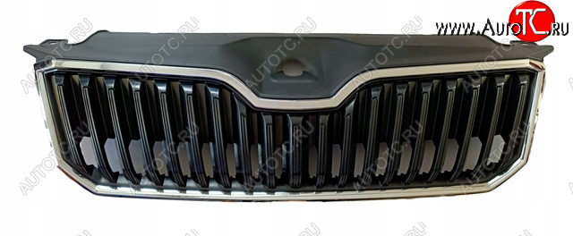 4 099 р. Решетка радиатора (пр-во Китай) BODYPARTS Skoda Superb B8 (3V) лифтбэк дорестайлинг (2015-2019) (молдинг хром)  с доставкой в г. Белгород