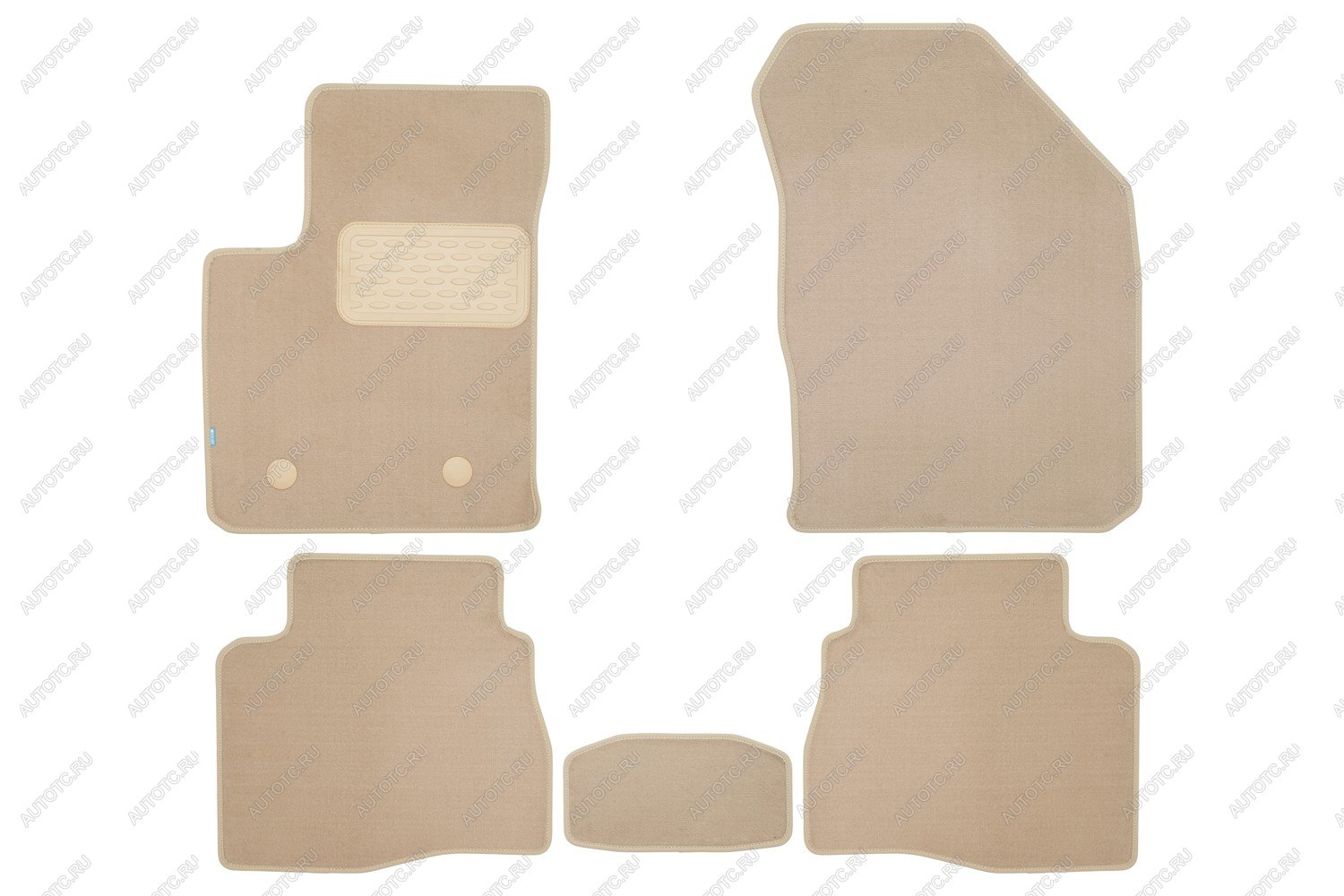 4 199 р. Коврики в салон Klever Premium KAIYI E5 2022- сед., 5шт. (текстиль, бежевые)  Каию Е5 Klever klever0412400122112kh  с доставкой в г. Белгород