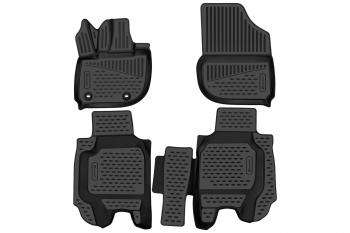 Коврики 3D в салон Element Honda Vezel  RV5, RV6, RV3, RV4 (2021-2025) дорестайлинг (черные)