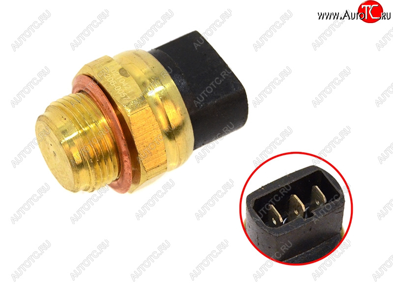 499 р. Датчик температуры ОЖ VW PASSAT 96-00 JETTA 86-91 GOLF 2, 3 POLO 85-94 SAT ST-206-0057  с доставкой в г. Белгород