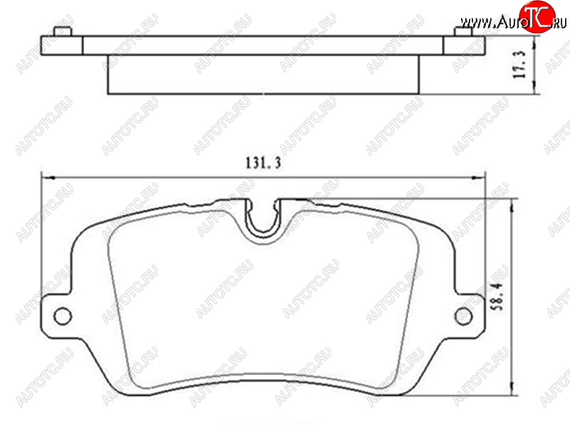 839 р. Копируемое: Колодки тормозные задние LH-RH SAT Land Rover Range Rover 5 L460 (2021-2025)  с доставкой в г. Белгород