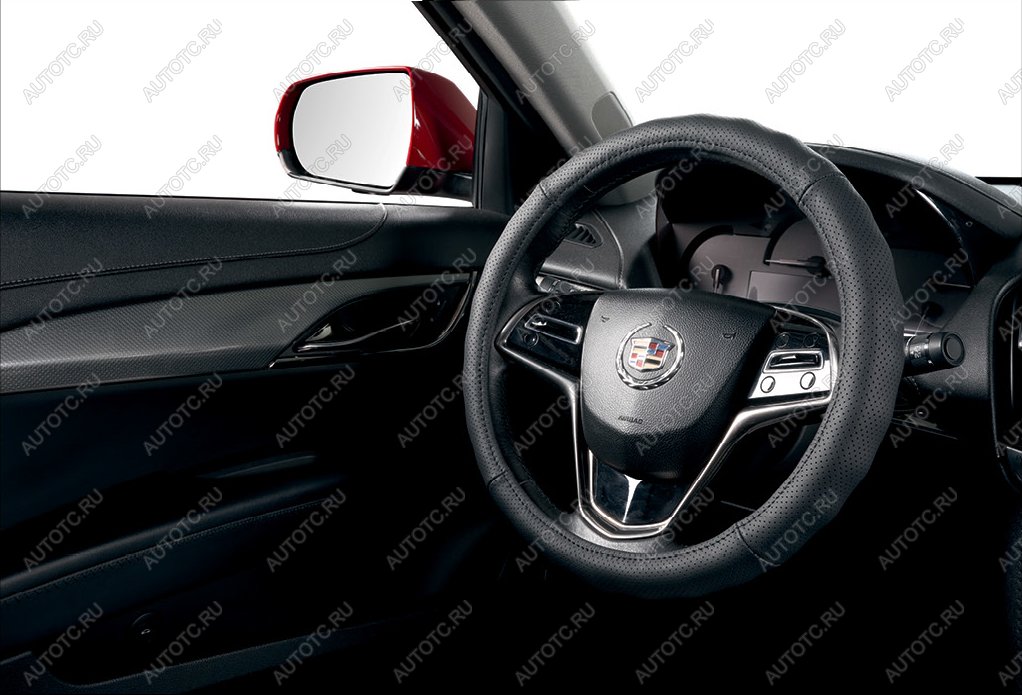 170 р. Оплётка на руль (37-40 см TS3137 натур. кожа) Автопилот Honda Pilot YF4 рестайлинг (2011-2015) (черный)  с доставкой в г. Белгород