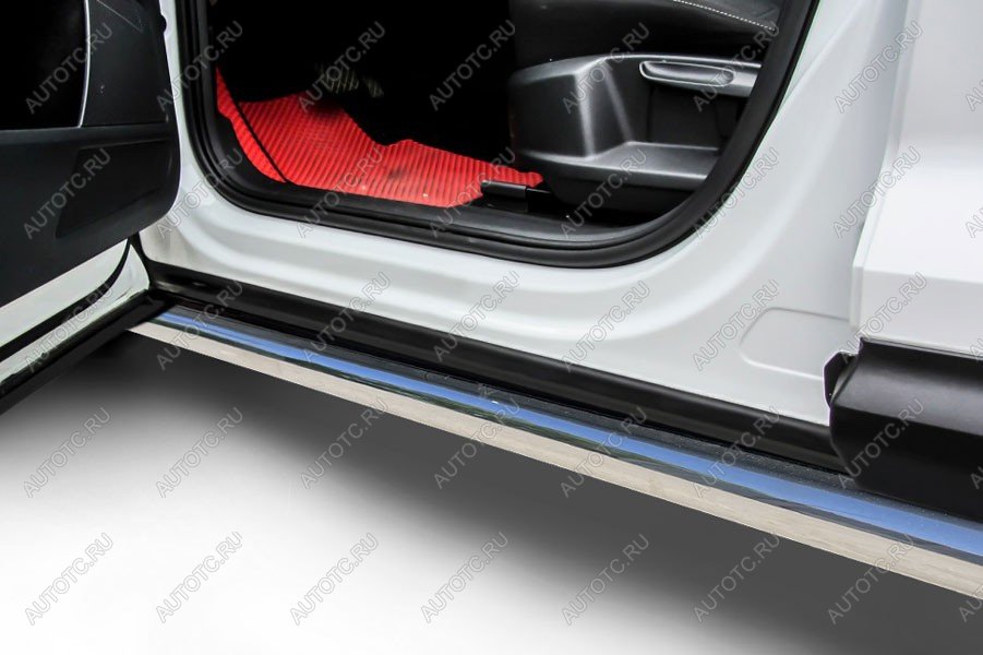 13 999 р. Защита порогов d76 (2WD) Slitkoff Haval Jolion дорестайлинг (2020-2024) (нержавейка полированная)  с доставкой в г. Белгород