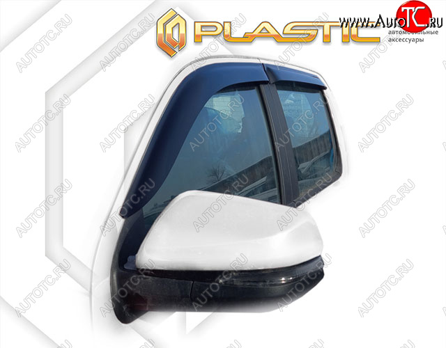 2 099 р. Ветровики дверей CA-Plastic JAC T8 Pickup Double Cab (РФ) (2023-2025) (Classic полупрозрачный)  с доставкой в г. Белгород