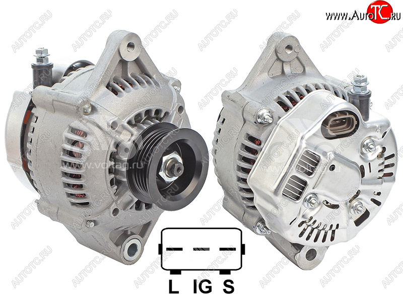 5 449 р. Генератор TOYOTA HILUX 98-05 HIACE 98-06 LAND CRUISER PRADO 96-02 23ZFE 12V 70A SAT ST-27060-75150  с доставкой в г. Белгород