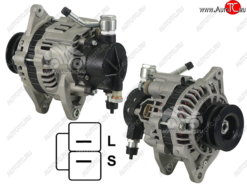 13 549 р. Генератор MMC L200PAJERO 2.5TD 96-07 4D56TD 12V 80A(шкив на 2 ручья) SAT ST-MD306649  с доставкой в г. Белгород
