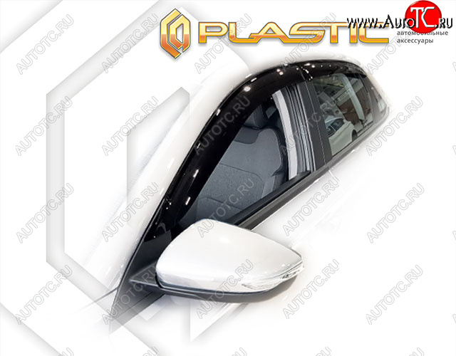 2 099 р. Дефлектор окон CA-Plastic Geely Emgrand SS11 (2021-2025) (Classic полупрозрачный)  с доставкой в г. Белгород