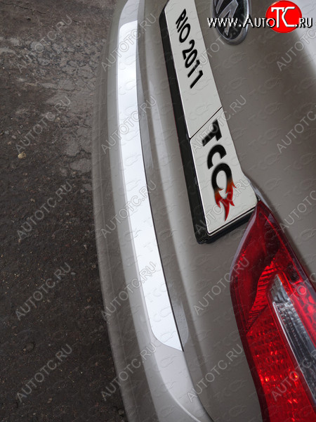 1 000 000 р. Накладка на задний бампер ТСС Тюнинг KIA Rio 3 QB дорестайлинг седан (2011-2015) (Лист шлифованный)  с доставкой в г. Белгород