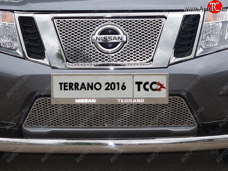 5 999 р. Рамка гос. номера ТСС Тюнинг Nissan Terrano D10 дорестайлинг (2013-2016) (нержавейка)  с доставкой в г. Белгород