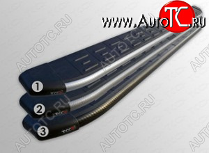 1 000 000 р. Порожки для ног TCC Tюнинг Chevrolet Captiva 1-ый рестайлинг (2011-2013) (карбон черный)  с доставкой в г. Белгород