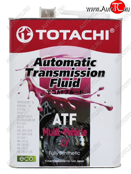 4 399 р. Жидкость для АКПП TOTACHI ATF Multi-Vehicle LV 4л TOTACHI A3004  с доставкой в г. Белгород