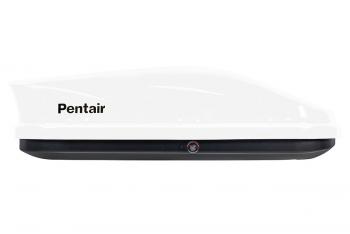 20 959 р. Багажный бокс на крышу (360 л. 143x90x39,5 см, двусторонний) Pentair PYTHON 360L Dodge Caravan (1996-2000) (белый глянец)  с доставкой в г. Белгород. Увеличить фотографию 2