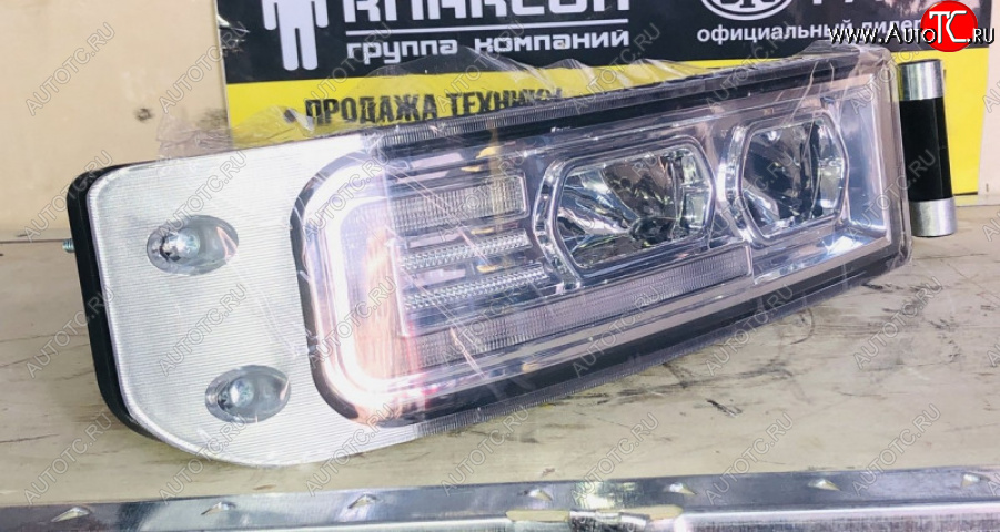 11 199 р. Фара противотуманная с поворотником правая LED HOWO T5G SITRAK 811w25320-6004  с доставкой в г. Белгород