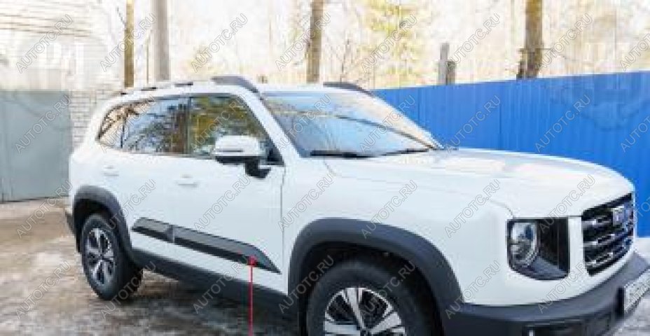 1 629 р. Молдинг двери передний правый Русская Артель Haval Dargo (2022-2025) (глянец под покраску)  с доставкой в г. Белгород