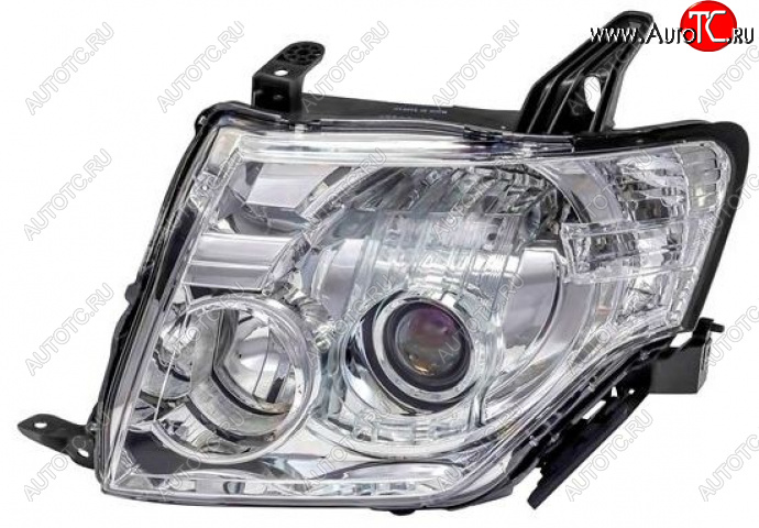 11 999 р. Левая фара (под корректор) BODYPARTS Mitsubishi Pajero 4 V80 дорестайлинг (2006-2011)  с доставкой в г. Белгород
