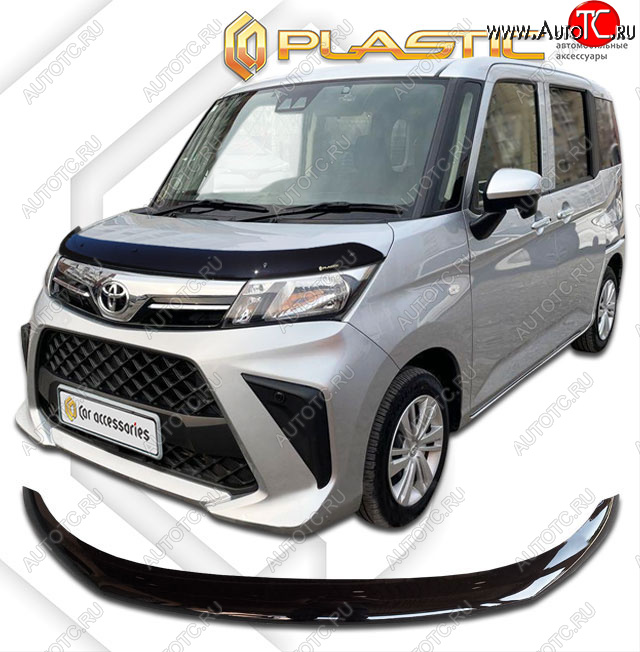 2 159 р. Дефлектор капота CA-Plastic Toyota Roomy M900A,M910A рестайлинг (2020-2025) (classic черный)  с доставкой в г. Белгород
