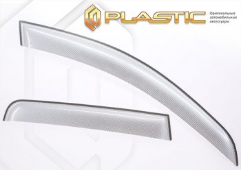 Дефлектора окон CA Plastic Dong Feng KX DFH4186 седельный тягач (2023-2025) (Шелкография серебро)