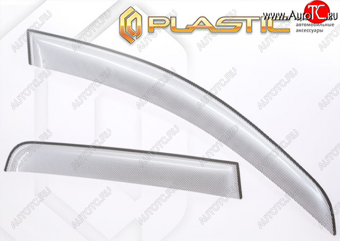 2 999 р. Дефлектора окон CA Plastic Dong Feng KX DFH4186 седельный тягач (2023-2025) (Шелкография серебро)  с доставкой в г. Белгород