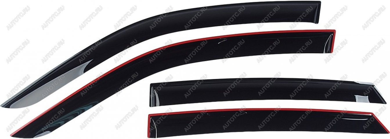 3 599 р. Комплект дефлекторов окон COMFORT Geely Tugella FY11,HPBA4 рестайлинг (2022-2025) (черные)  с доставкой в г. Белгород