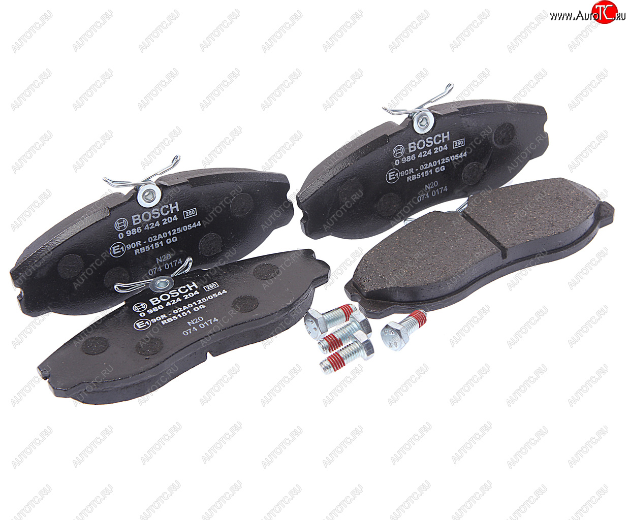 2 999 р. Колодки тормозные передние (4шт.) BOSCH Nissan Terrano2 R50 дорестайлинг (1995-1999)  с доставкой в г. Белгород