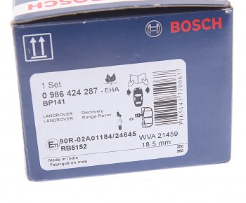 2 599 р. Колодки тормозные передние (4шт.) BOSCH Land Rover Discovery 1 LJ (1989-1998)  с доставкой в г. Белгород. Увеличить фотографию 4