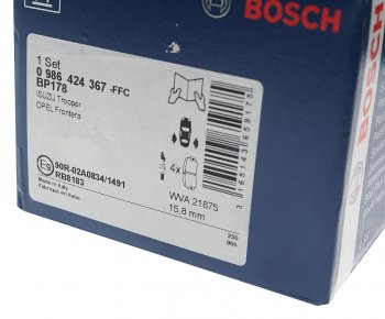 1 899 р. Колодки тормозные задние BOSCH Opel Frontera B 3 дв. рестайлинг (2001-2003)  с доставкой в г. Белгород. Увеличить фотографию 3