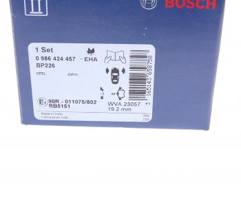 2 699 р. Колодки тормозные передние (4шт.) BOSCH Opel Zafira A (1999-2006)  с доставкой в г. Белгород. Увеличить фотографию 4