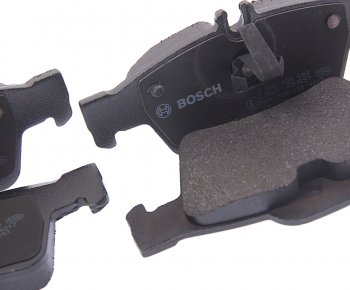 3 099 р. Колодки тормозные задние (4шт.) BOSCH Mercedes-Benz E-Class W211 дорестайлинг седан (2002-2006)  с доставкой в г. Белгород. Увеличить фотографию 2