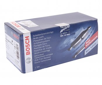 3 199 р. Колодки тормозные передние (4шт.) BOSCH Nissan X-trail 1 T30 дорестайлинг (2000-2003)  с доставкой в г. Белгород. Увеличить фотографию 3