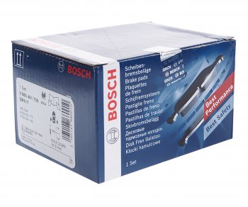 1 539 р. Колодки тормозные задние (4шт.) BOSCH CITROEN DS3 PF1 дорестайлинг,хэтчбэк 3дв. (2009-2016)  с доставкой в г. Белгород. Увеличить фотографию 2