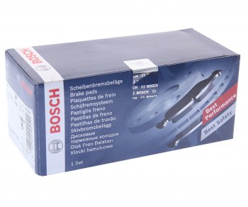 1 489 р. Колодки тормозные передние (4шт.) BOSCH Лада нива 4х4 2121 3 дв. 1-ый рестайлинг (2019-2021)  с доставкой в г. Белгород. Увеличить фотографию 3