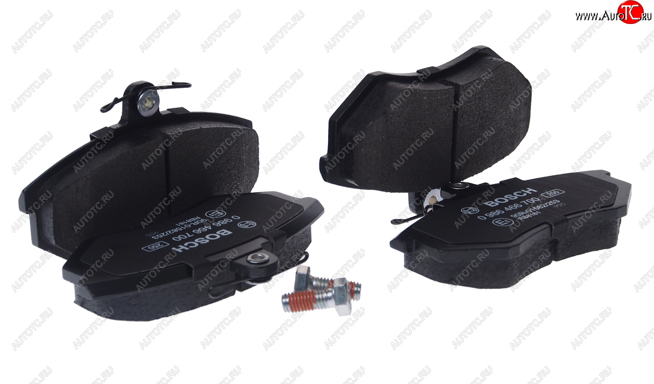 2 479 р. Колодки тормозные передние (датчик износа) (4шт.) BOSCH Audi 200 С3,44 седан рестайлинг (1988-1991)  с доставкой в г. Белгород