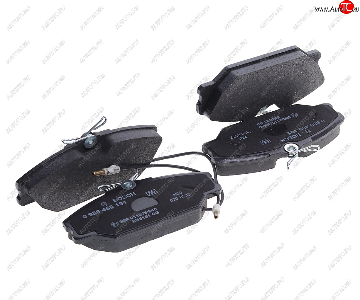 1 269 р. Колодки тормозные передние (4шт.) BOSCH Renault Megane LA седан рестайлинг (1999-2003)  с доставкой в г. Белгород
