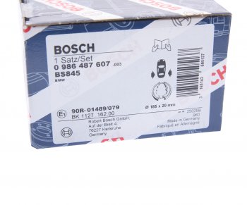 2 589 р. Колодки тормозные задние барабанные 4шт. BOSCH BMW 3 серия E93 кабриолет дорестайлинг (2006-2010)  с доставкой в г. Белгород. Увеличить фотографию 4