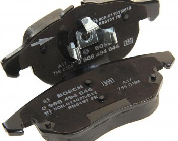 3 699 р. Колодки тормозные передние (4шт.) BOSCH Opel Astra H универсал (2004-2007)  с доставкой в г. Белгород. Увеличить фотографию 2