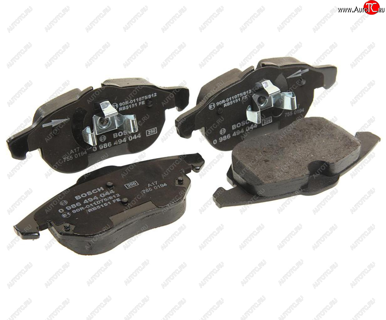 3 699 р. Колодки тормозные передние (4шт.) BOSCH Opel Astra H универсал (2004-2007)  с доставкой в г. Белгород