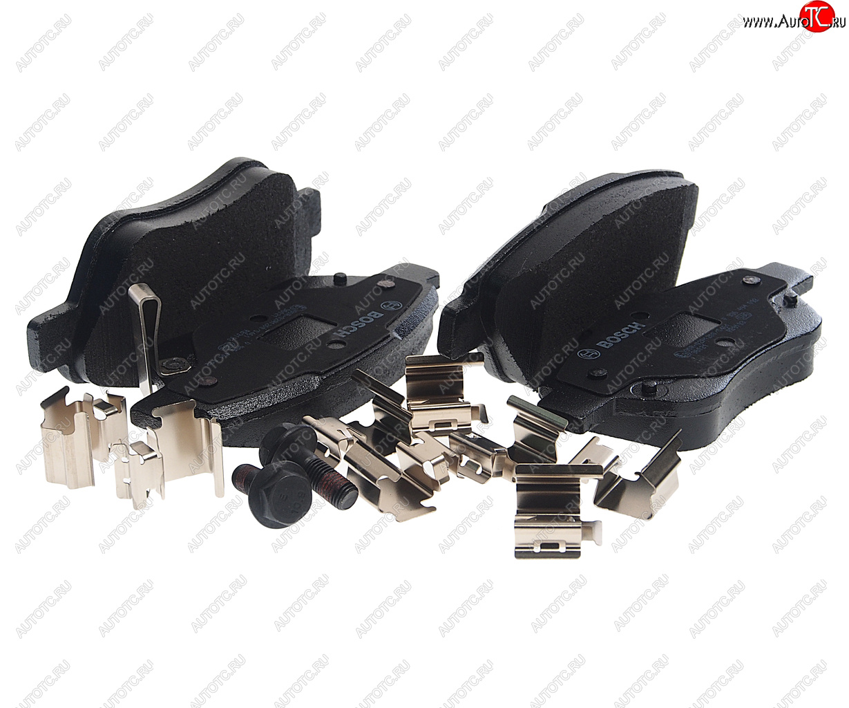3 579 р. Колодки тормозные передние (4шт.) BOSCH Opel Corsa D 1-ый рестайлинг, хэтчбэк 3 дв. (2010-2011)  с доставкой в г. Белгород