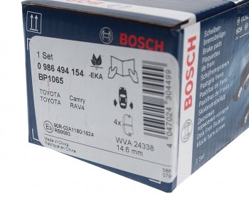 2 299 р. Колодки тормозные задние (4шт.) BOSCH Toyota Camry XV40 дорестайлинг (2006-2008)  с доставкой в г. Белгород. Увеличить фотографию 3