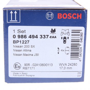 2 899 р. Колодки тормозные передние (4шт.) BOSCH Nissan Juke 1 YF15 дорестайлинг (2010-2014)  с доставкой в г. Белгород. Увеличить фотографию 4