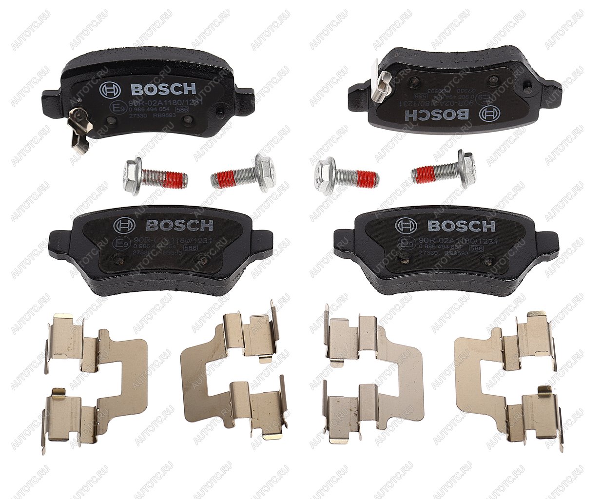3 999 р. Колодки тормозные задние (4шт.) BOSCH Opel Astra H седан рестайлинг (2007-2009)  с доставкой в г. Белгород