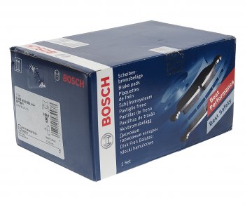 4 299 р. Колодки тормозные передние (4шт.) BOSCH Toyota Highlander XU40 рестайлинг (2010-2013)  с доставкой в г. Белгород. Увеличить фотографию 2