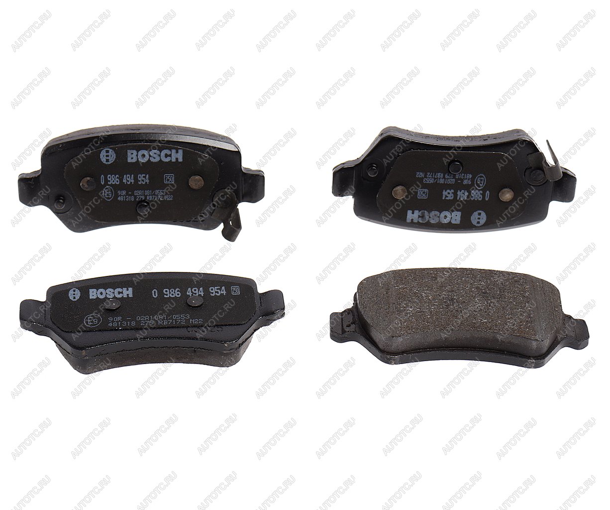 3 189 р. Колодки тормозные задние (4шт.) BOSCH KIA Ceed 2 JD дорестайлинг, хэтчбэк (2012-2015)  с доставкой в г. Белгород