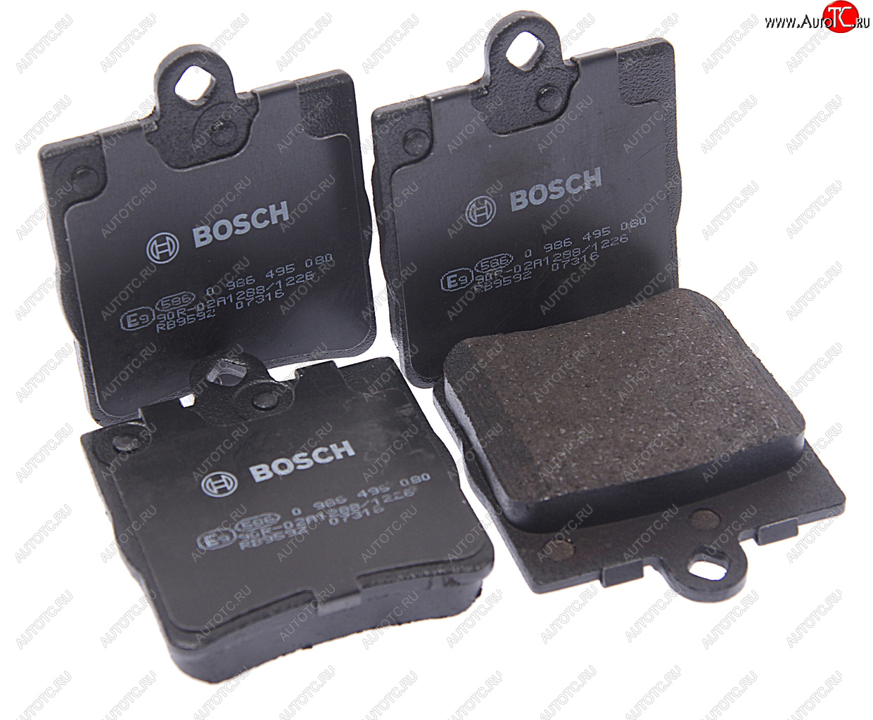 2 299 р. Колодки тормозные задние (4шт.) BOSCH Mercedes-Benz E-Class W210 дорестайлинг седан (1996-1999)  с доставкой в г. Белгород