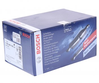 2 699 р. Колодки тормозные передние (4шт.) BOSCH Toyota Avensis T270 универсал 2-ой рестайлинг (2015-2018)  с доставкой в г. Белгород. Увеличить фотографию 3